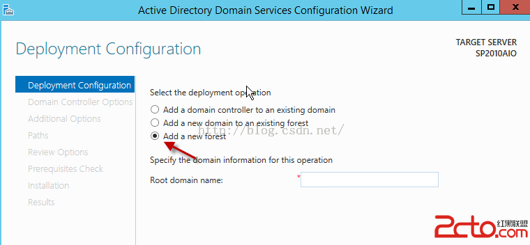 Machine generated alternative text:Ive Dlrectory Domaln Servlces Conflguratlon WIzar Deployment Configuration 匚 三 # 0 丿 = ： 二 on ， § 」 ， cn Select the deployment op tion （ 〕 Add a domain 